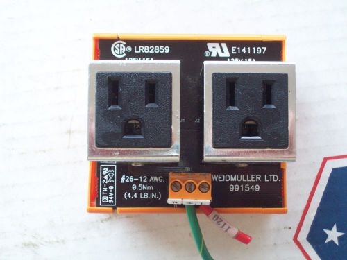 991549 WEIDMULLER LTD OUTLET MODULE