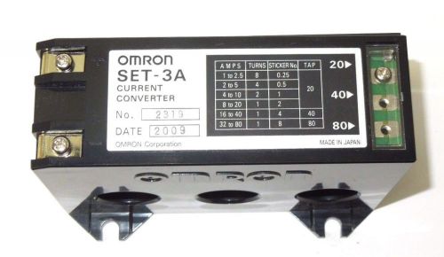 Omron set-3a current converter 1-80 amp nib &lt;176p3 for sale