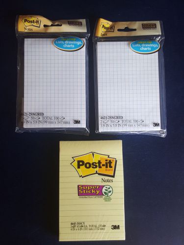 lot of 4 by 6 super sticky post it note pads