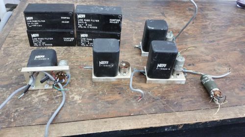 LOT OF NEFF LOW PASS FILTER - NEFF RELAY&#039;S C-10850-B VARIOUS TYPES