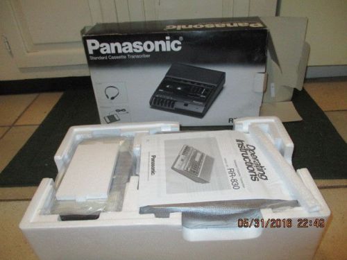 Panasonic Standard Cassette Transcriber - New in Box RR-830 FREE SHIPPING