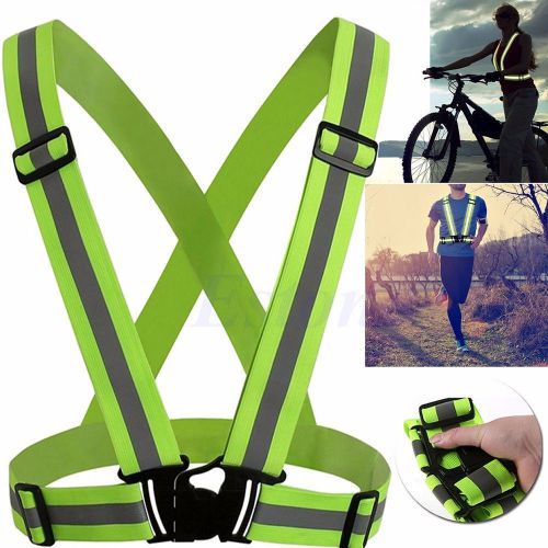 Multi adjustable outdoor safety security visibility reflective vest gear stripes for sale