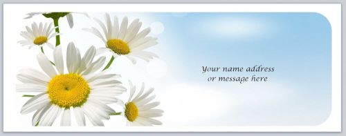 30 Personalized Return Address Labels Flowers Buy 3 get 1 free (c817)