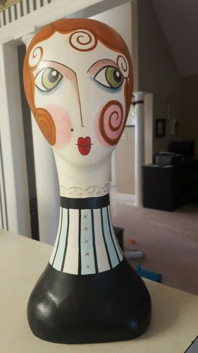 Mimi Mannequin Art Head Bust Flapper Retro Look Hat Stand Diana Cyzon Demdaco