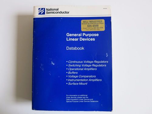 1989 GENERAL PURPOSE LINEAR DEVICES DATABOOK, National Semiconductor Corporation