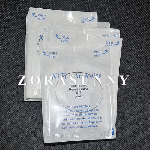 5 packs Dental Orthodontic NITI Reverse Curve Arch Wires Round 2pcs/Pack