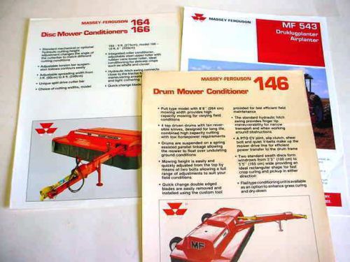 Massey Ferguson Mower Conditioners &amp; Airplanter, 1988+, 8 Pages, Brochure      #
