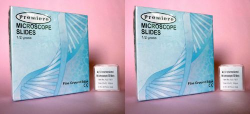 144 Blank Microscope Slides 200 Slide Covers glass Coverslips cover slips