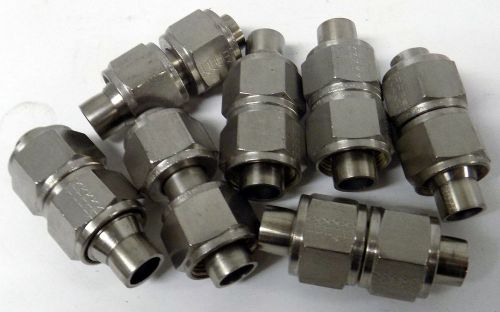 SEVEN GYROLOK 1/2&#034; COMPRESSION FEMALE STRAIGHT PORT TUBE FITTING FITTINGS