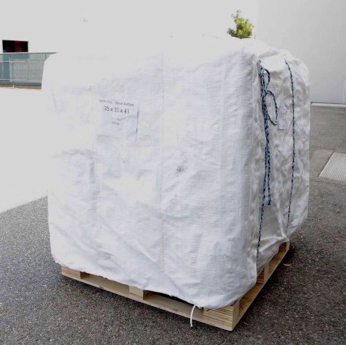 New 230 bulk bag 35x35x43 fibc (super sack) ton bag 3000lb swl (by pallet) for sale