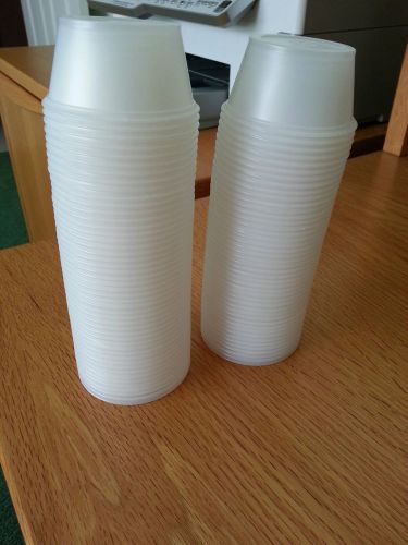 100 2 oz translucent condiment cups