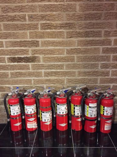 Fire extinguisher 5lbs 5# abc  new cert tag lot of 7 (scratch/dirty) for sale