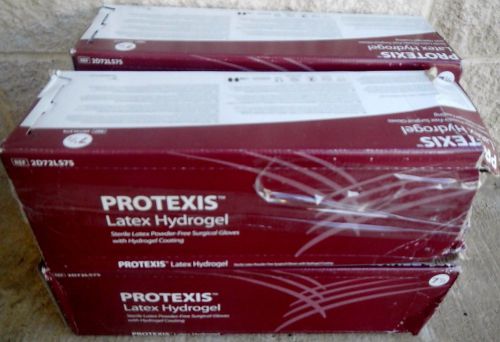 Cardinal health 2d72ls75 protexis latex hydrogel surgical gloves sz 7.5 qty 200 for sale