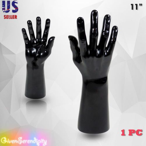 Male Mannequin Hand Display Jewelry Bracelet ring glove Stand holder black