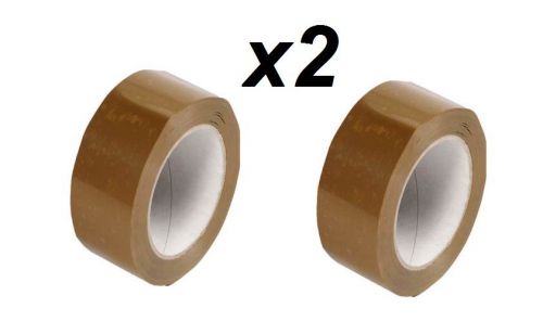Brown Tape Sellotape 36mm X 50M Packaging Tape x 2
