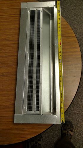 Heavy Duty Louvered galvanized Vent with Screen 24&#034; X 6&#034;