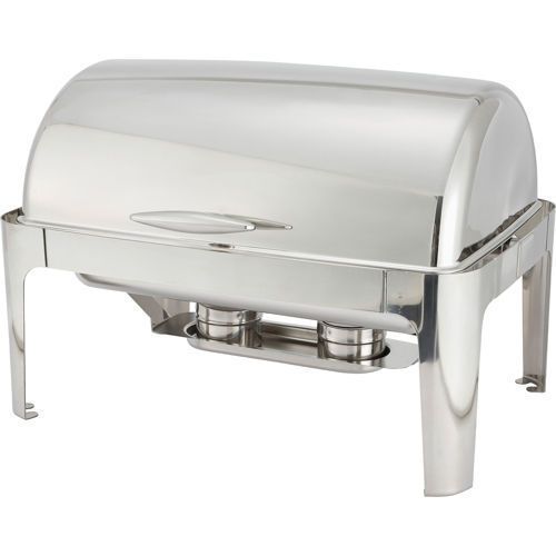 Winco madison 8 qt full-size roll top chafer (601) for restaurants &amp; catering for sale