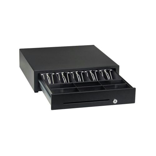 Science Purchase PL-420 Key-Lock Cash Drawer with Bill Coin Trays Black