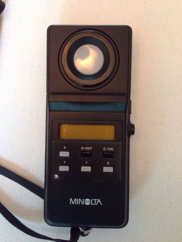 Minolta  Handheld Chroma Meter. Xy -1 XY-DC. LUX/10.76=FC