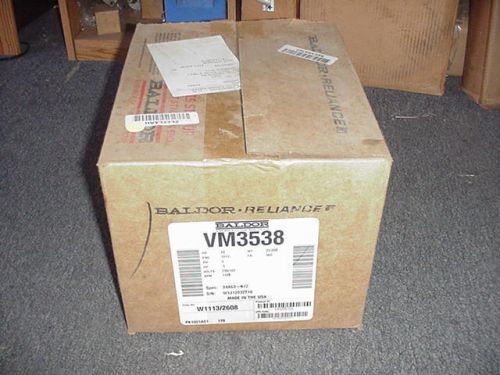ELECTRIC MOTOR - BALDOR VM3538  1/2 HP, 3 PHASE, 230/460 VOLT, 5/8 SHAFT NEW BOX