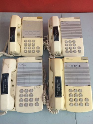 Lot of 4 NEC ETJ-1-1(SW) TEL White Business Phones