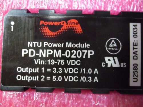 PowerDsine / PD-NPM-0207P / DC to DC Converter Input: 19-75VDC