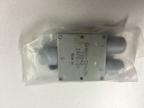 Mini-Circuits ZAPD-21 Power Splitter/Combiner 500-2000 MHz 2 Way-0 deg 50Ohm N