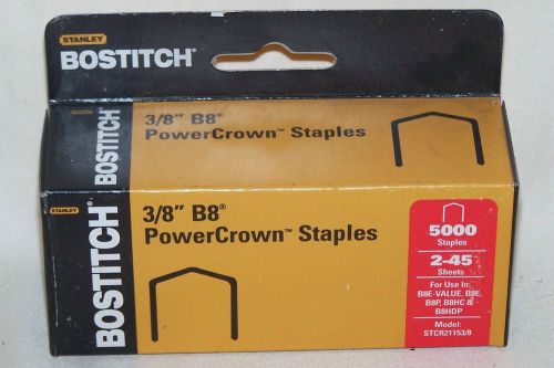 Stanley Bostitch STCR21153/8-9M leg length 3/8-Inch Staple, 5000-Pack