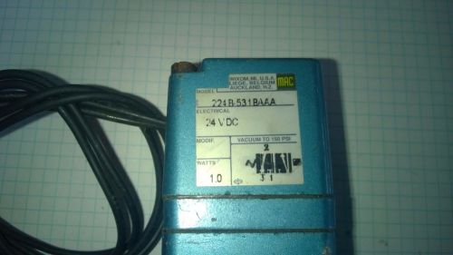 MAC  224B 531BAAA 24 VDC Solenoid Valve