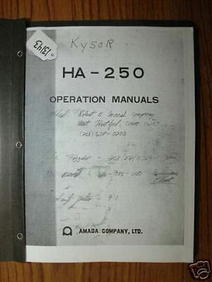Kysor Manual Model HA-250 Operation Manual (Inv.18054)
