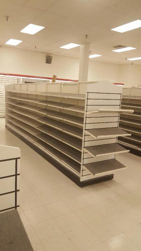 Commercial shoe racks shelving white shelves used store fixtures liquidation for sale