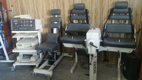 Biodex System 3 - Therapy Rehabilitation w/ dual chair, rolling chair &amp; Adapters