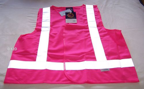 Ritemate Australia Mens Pink High Vis Safety Vest 3M Reflective Size M New