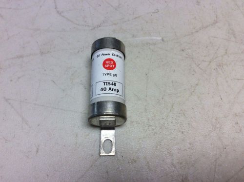 GE General Electric TIS40 40 Amp Fuse Type gG Red Spot