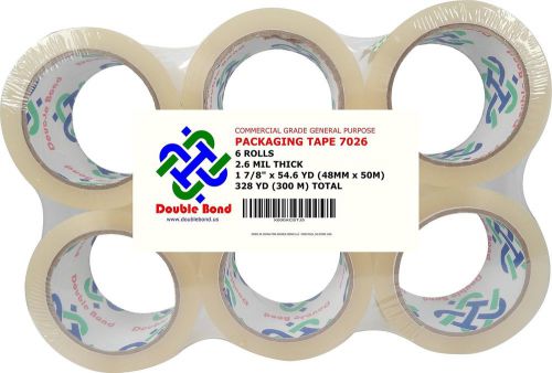 Thick (2.6 mil) double bond commercial grade heavy duty packing tape 1 7/8-in... for sale