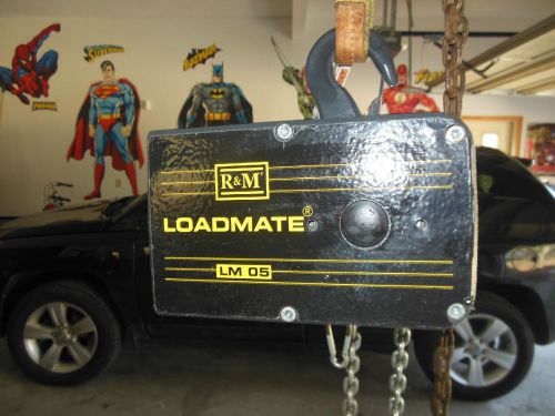 R&amp;m loadmate lm 05 1/2 ton electric chain hoist for sale