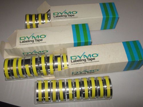30 Rolls Dymo 310-00 Aluminum Embossing Label Tape 1/2&#034; 16 ft Box Lot Tapewriter