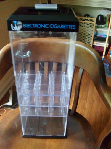 blu Electronic Cigarettes Display Case w Lock on Door &amp; Key; 33&#034;t x 8&#034;w x 6&#034;deep