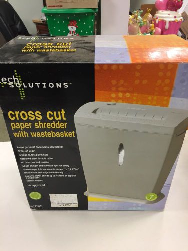 Tech Solutions Cross Cut Paper Shredder