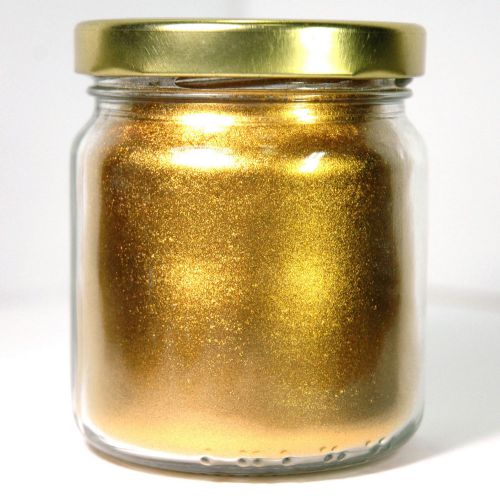 Metallic Sterling Gold Pigment Powder Coating Spray Brush Sprinkle Dry Brush