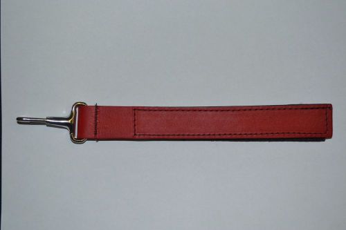 Boston Leather 9125-1-Red Leather Glove Strap / Firefighter Gear Strap