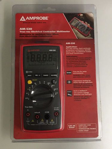 Amprobe AM-530 Electrical Contractor Multimeter Non-Contact Voltage Detector Tem