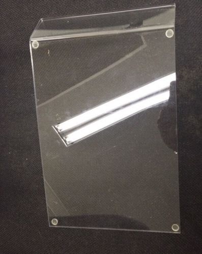 Store Display Fixtures NEW ACRYLIC ANGLED DISPLAY 11&#034; Long By 8.75&#034; Wide