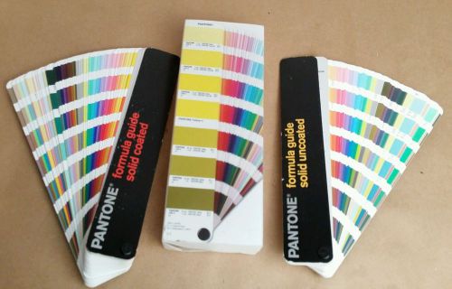 PANTONE FORMULA GUIDE SOLID UNCOATED&amp; SOLID COATED 3RD EDITION 2005-06 FREE SHIP