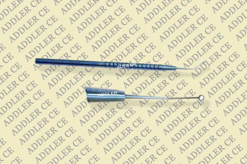 Titanium nightingale capsule polishing curette with 1.75 mm dia open ring eye for sale