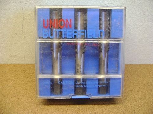 Vintage UNION BUTTERFIELD Tap Set No.1500-S 9/16&#034; 18 H3 Set in Original Case