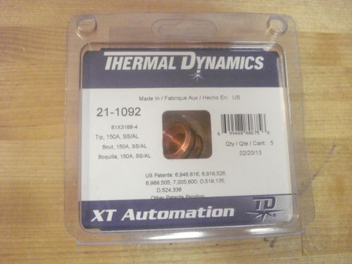Thermal Dynamics 21-1092 Welding Cutting Tip, 150A, SS/AL (Qty: 5)    (HW2) RL