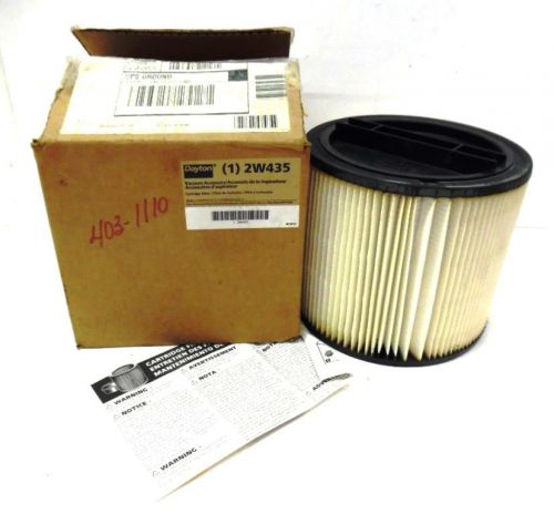 DAYTON FILTER 2W435, DRY, CARTRIDGE FILTER, 6.5&#034; HEIGHT, PAPER MATERIAL