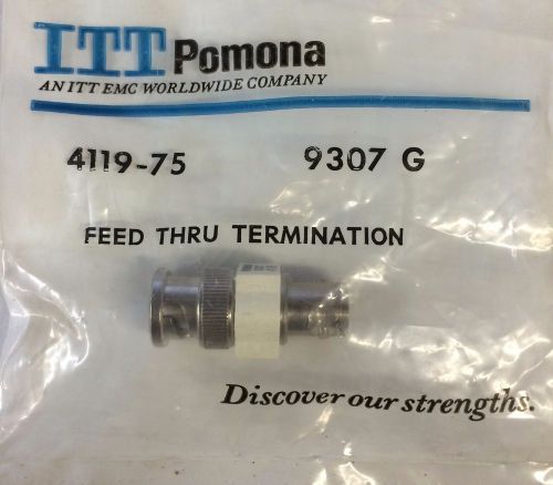 NIB Pomona 4119-75 Feed Thru Termination Attenuator