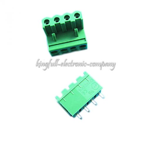 10pcs terminal blocks wire connectors 2edg-4p 5.08 mm spacing right angle for sale